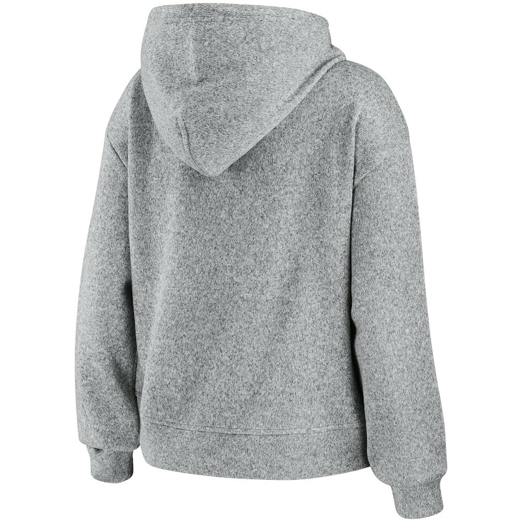 Carolina Panthers WEAR by Erin Andrews Women's Full-Zip Hoodie - Heathered Gray - NFL