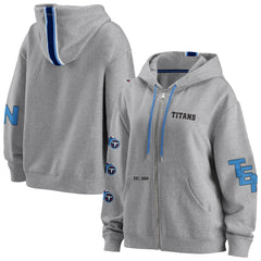 Tennessee Titans WEAR by Erin Andrews Women's Full-Zip Hoodie - Gray - NFL