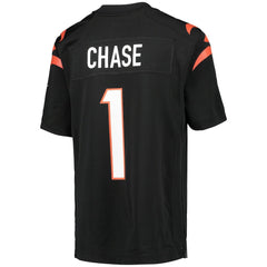Ja'Marr Chase Cincinnati Bengals Youth Game Jersey - Black - Nike