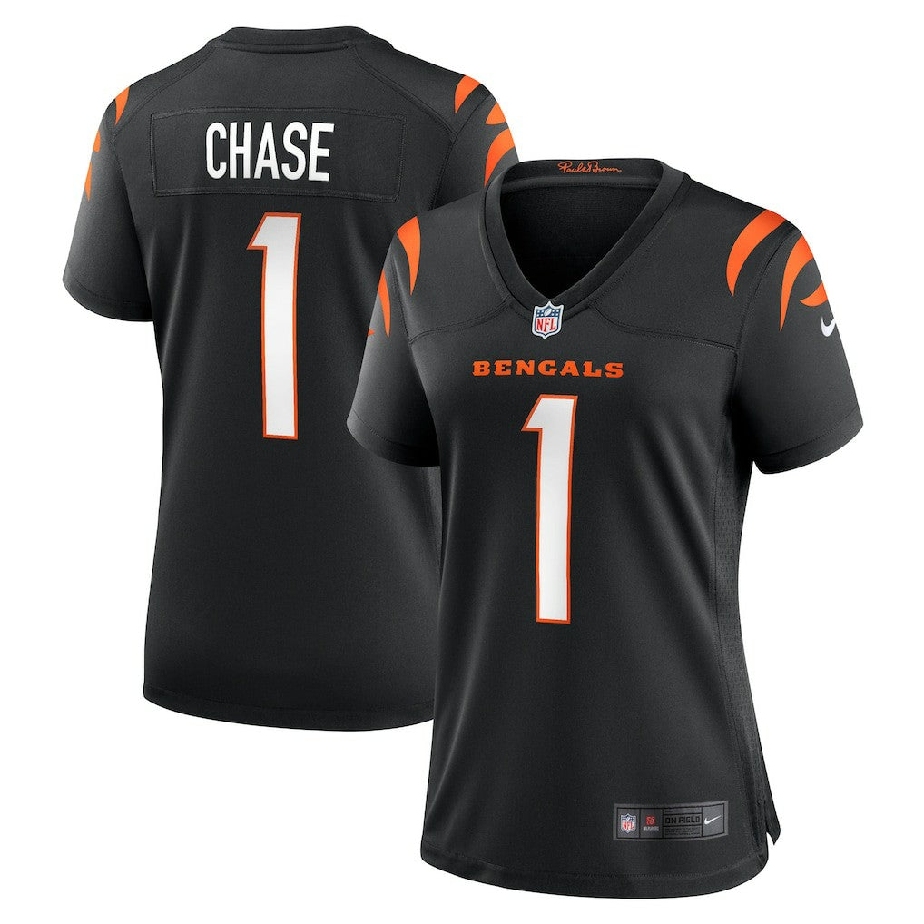 Ja'Marr Chase Cincinnati Bengals Women's Game Jersey - Black - Nike