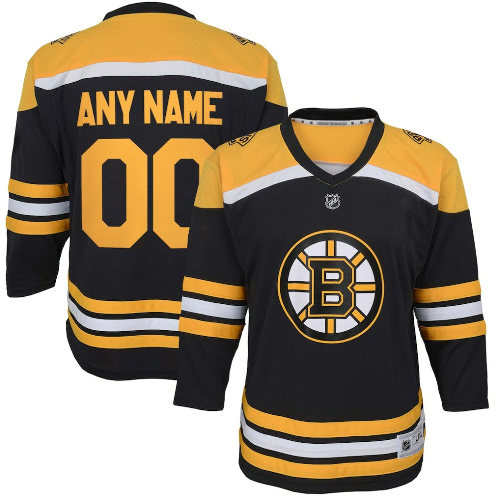 Boston Bruins Youth Home Replica Custom Jersey - Black | NHL discount