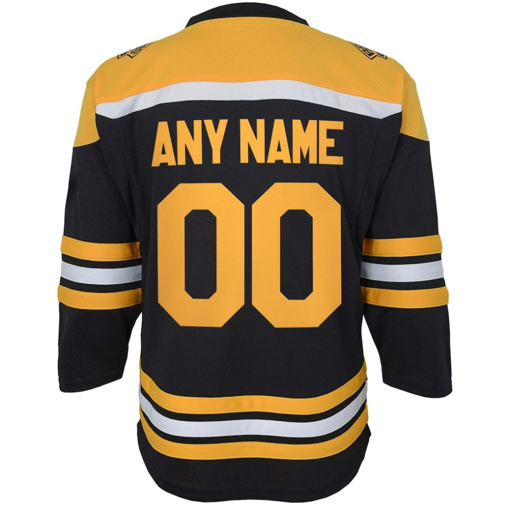 Boston Bruins Youth Home Replica Custom Jersey - Black | NHL discount