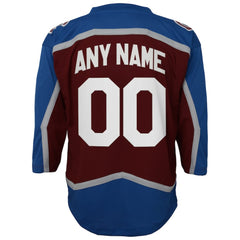 Colorado Avalanche Youth Home Custom Replica Jersey - Burgundy | NHL near me