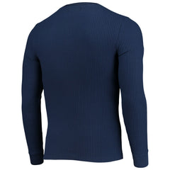 Tennessee Titans Junk Food Thermal Henley Long Sleeve T-Shirt - Navy - NFL