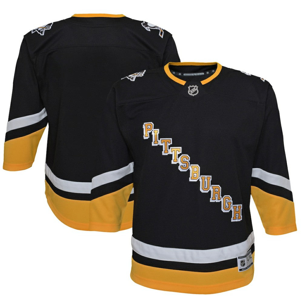 Pittsburgh Penguins Youth 2021/22 Alternate Premier Jersey - Black | NHL Clearance