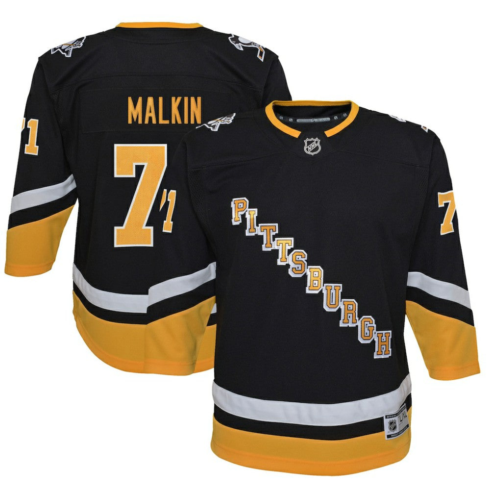 Evgeni Malkin Pittsburgh Penguins Youth 2021/22 Alternate Premier Player Jersey - Black | NHL on sale