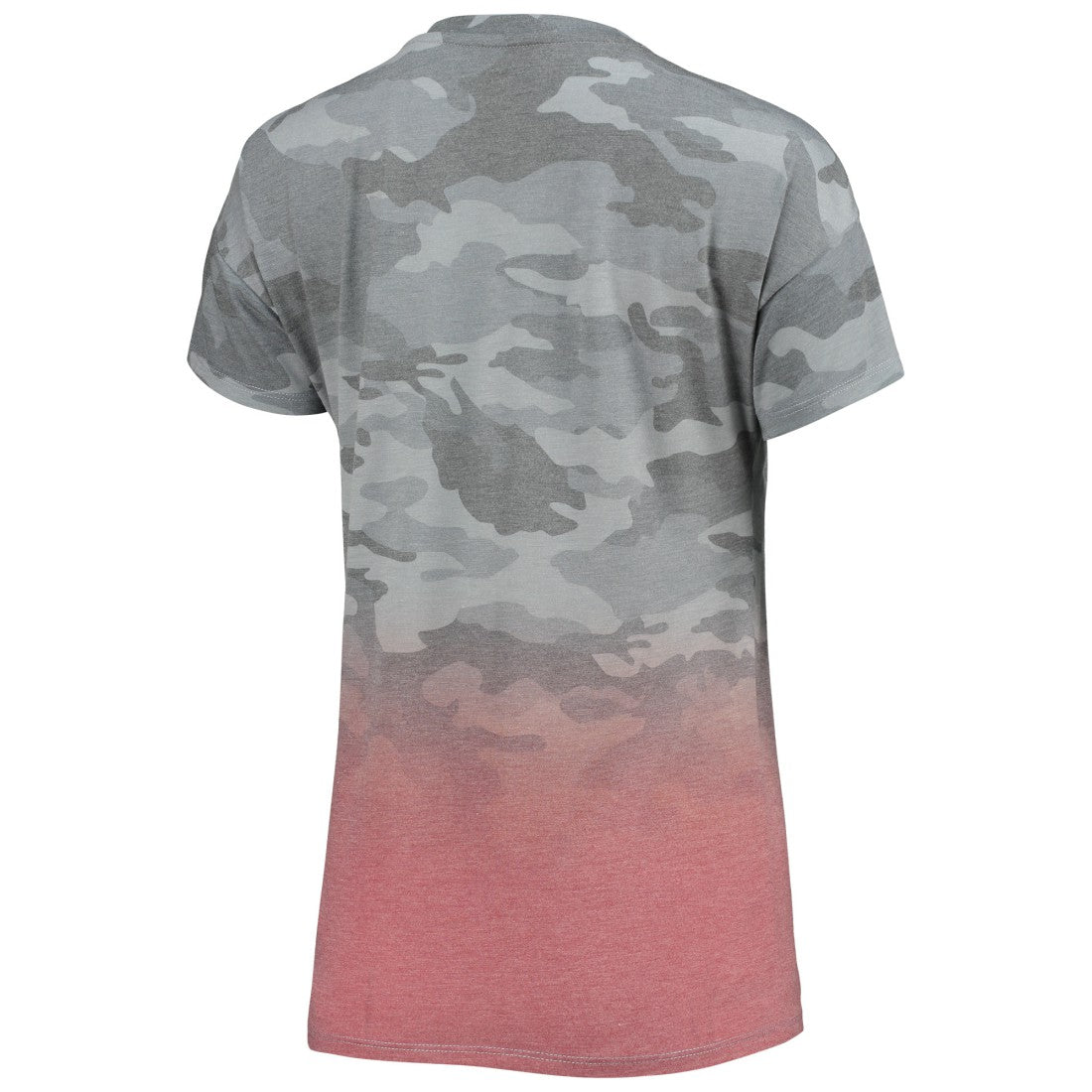 Tampa Bay Buccaneers Juniors Beth Camo Dip-Dye T-Shirt - Gray/Red - NFL