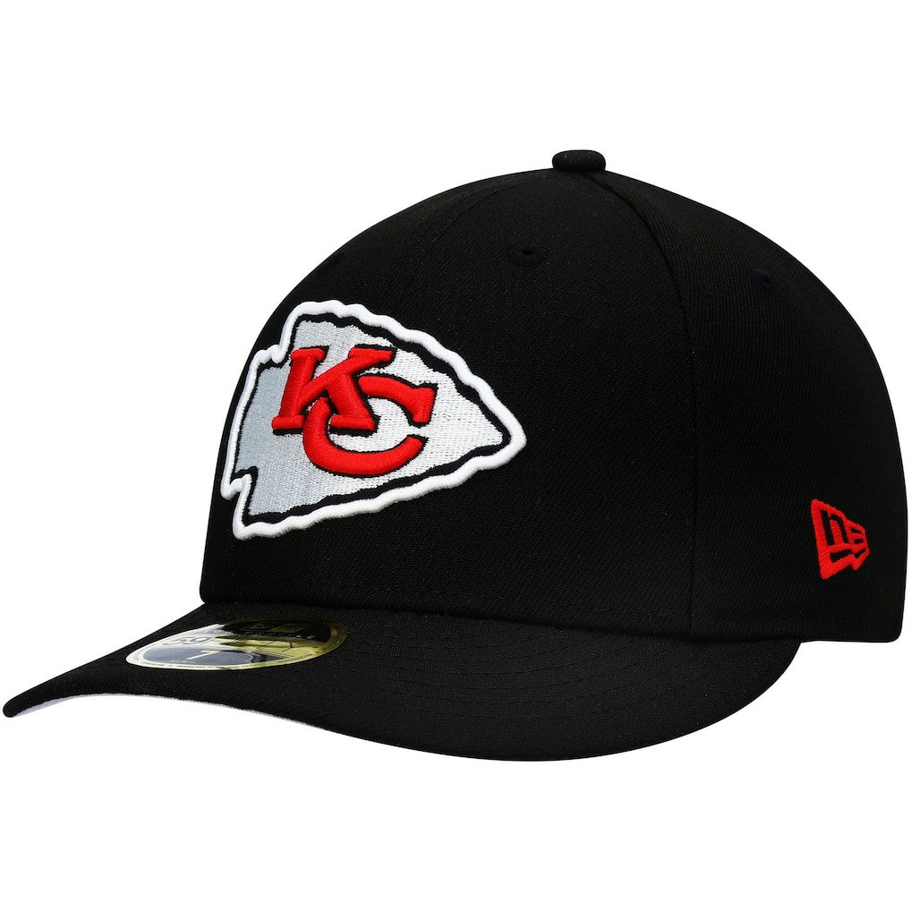 Kansas City Chiefs New Era Omaha Low Profile 59FIFTY Fitted Hat - Black - NFL