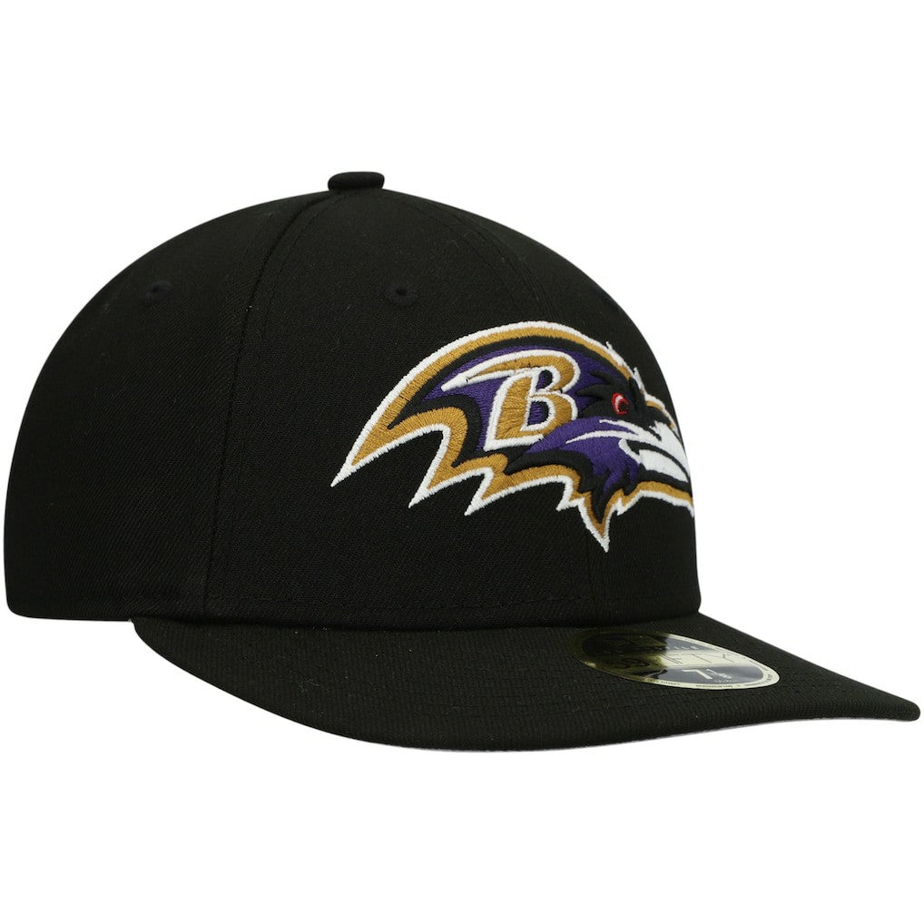 Baltimore Ravens New Era Omaha Low Profile 59FIFTY Fitted Hat - Black - NFL