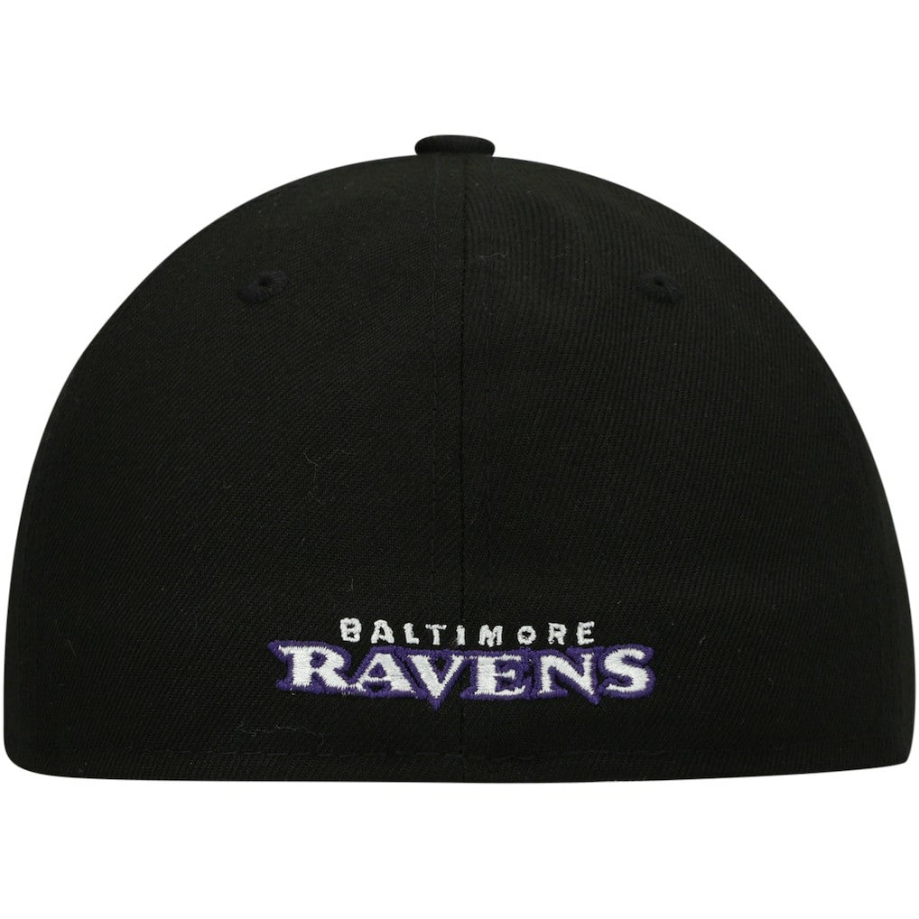 Baltimore Ravens New Era Omaha Low Profile 59FIFTY Fitted Hat - Black - NFL