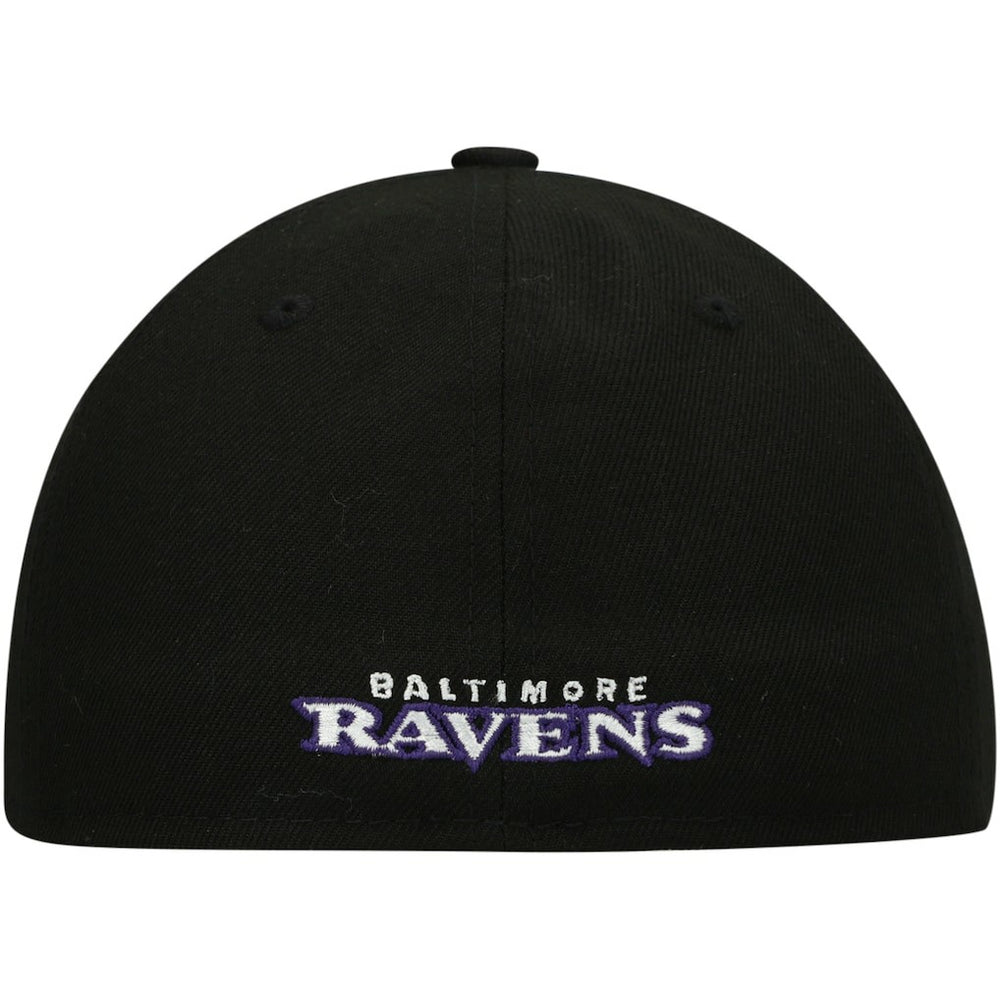 Baltimore Ravens New Era Omaha Low Profile 59FIFTY Fitted Hat - Black - NFL
