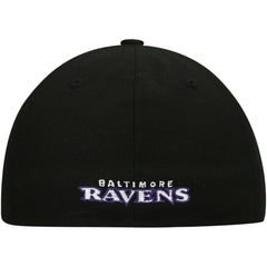 Baltimore Ravens New Era Omaha Low Profile 59FIFTY Fitted Hat - Black - NFL