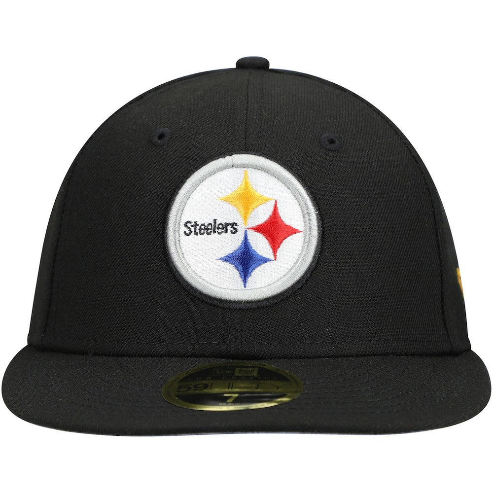 Pittsburgh Steelers New Era Omaha Low Profile 59FIFTY Fitted Hat - Black - NFL