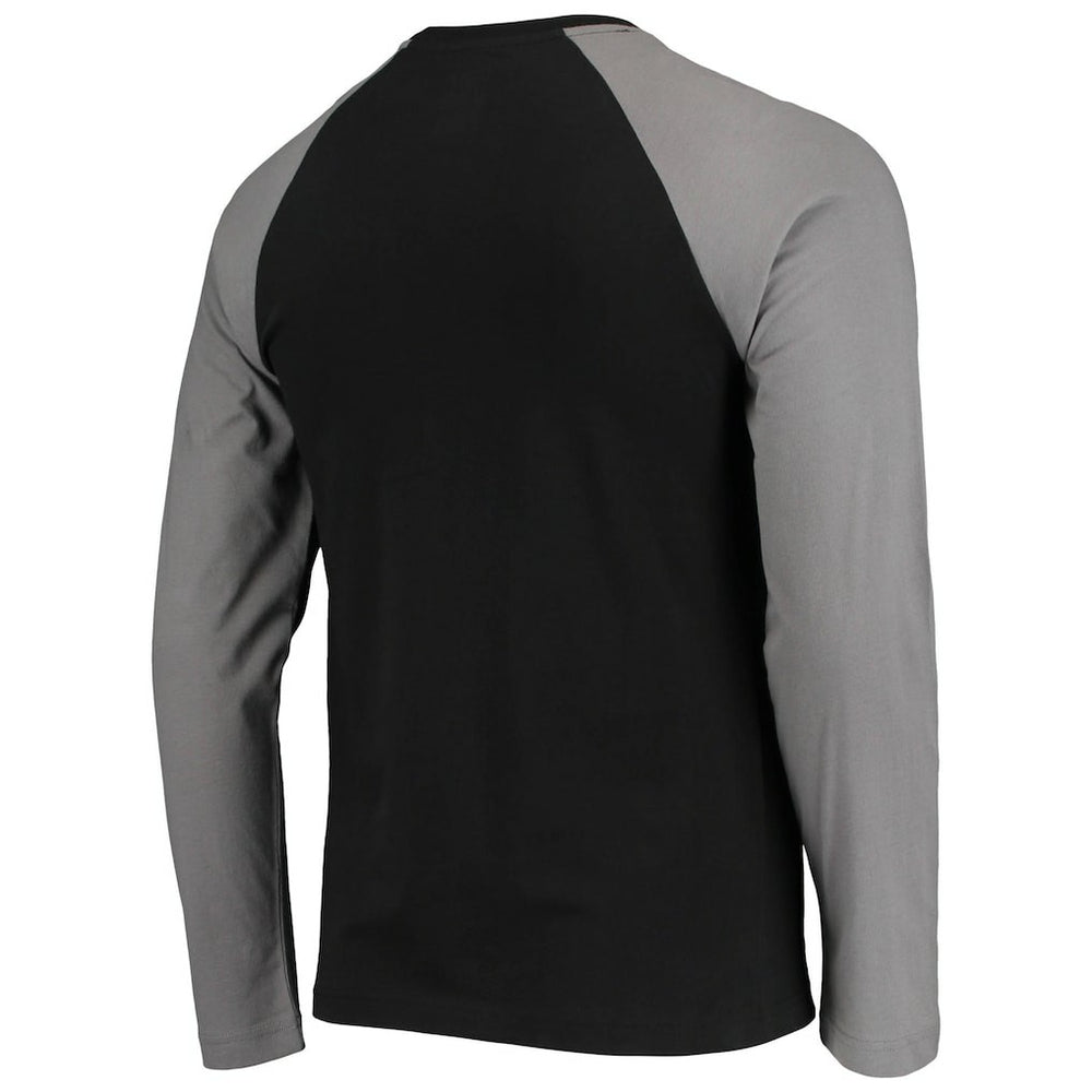 Las Vegas Raiders New Era League Raglan Long Sleeve T-Shirt - Black/Gray - NFL