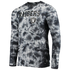 Las Vegas Raiders New Era Tie-Dye Long Sleeve T-Shirt - Black - NFL