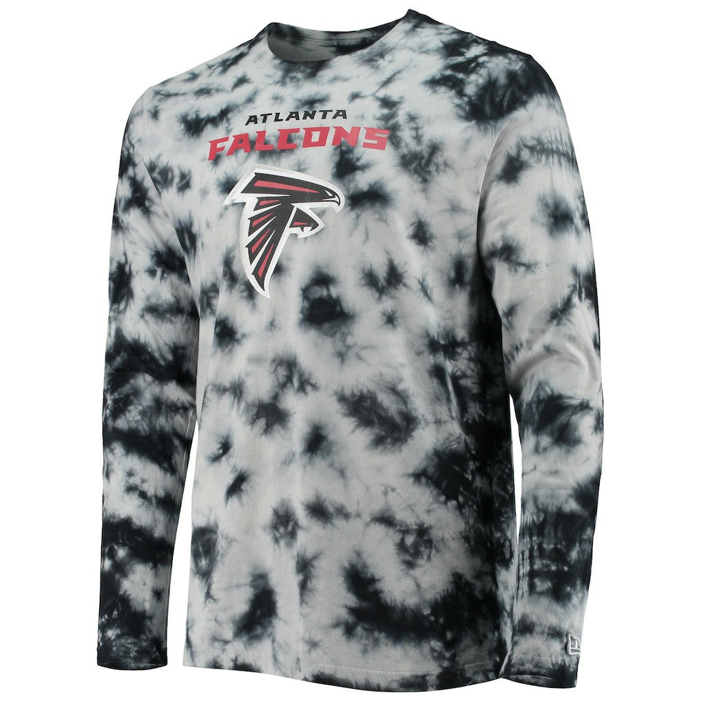 Atlanta Falcons New Era Tie-Dye Long Sleeve T-Shirt - Black - NFL
