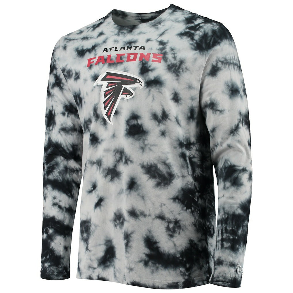 Atlanta Falcons New Era Tie-Dye Long Sleeve T-Shirt - Black - NFL