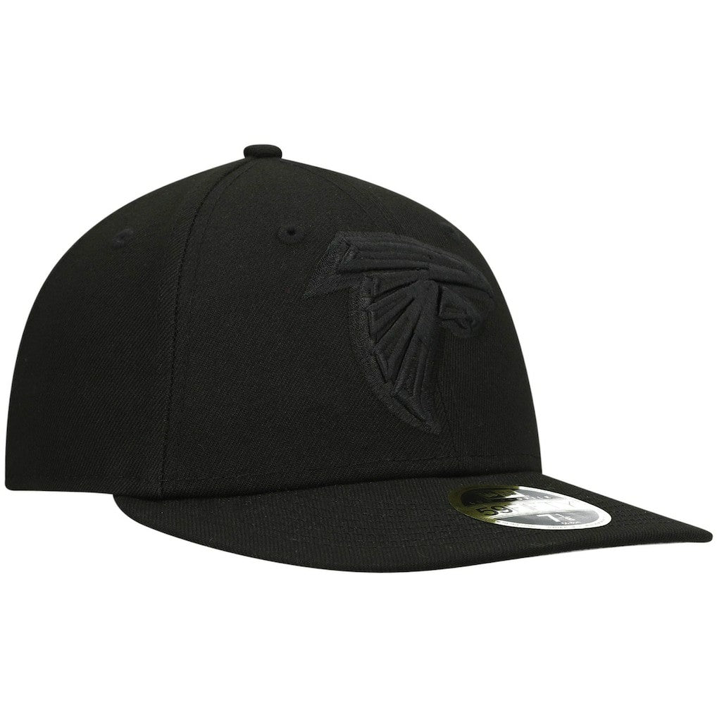 Atlanta Falcons New Era Black on Black Low Profile 59FIFTY II Fitted Hat - Black - NFL