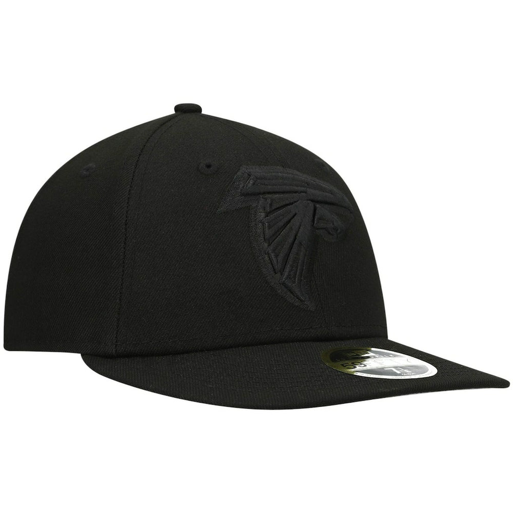 Atlanta Falcons New Era Black on Black Low Profile 59FIFTY II Fitted Hat - Black - NFL