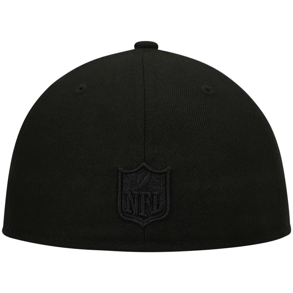 Atlanta Falcons New Era Black on Black Low Profile 59FIFTY II Fitted Hat - Black - NFL