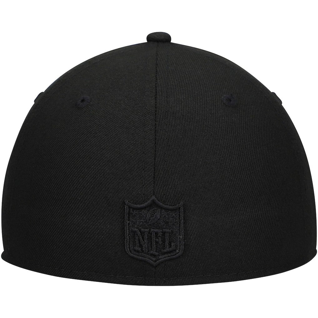 Detroit Lions New Era Black on Black Low Profile 59FIFTY II Fitted Hat - Black - NFL