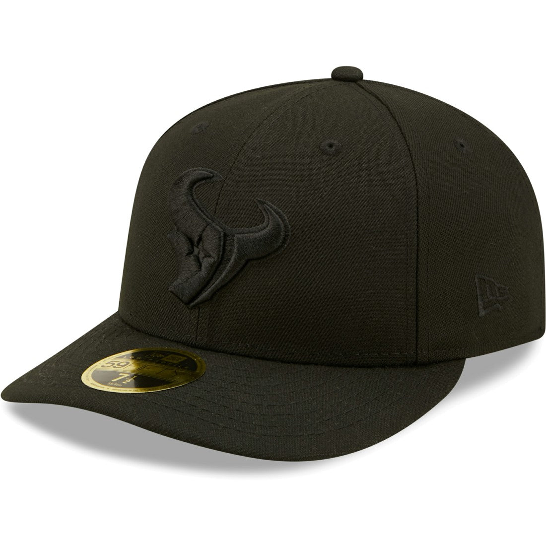 Houston Texans New Era Black on Black Low Profile 59FIFTY II Fitted Hat - Black - NFL