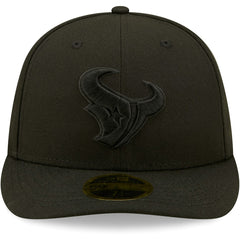 Houston Texans New Era Black on Black Low Profile 59FIFTY II Fitted Hat - Black - NFL