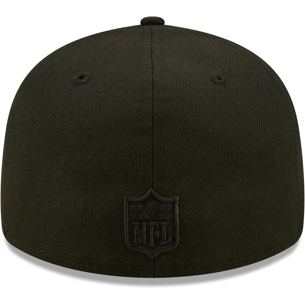 Jacksonville Jaguars New Era Black on Black Low Profile 59FIFTY II Fitted Hat - Black - NFL