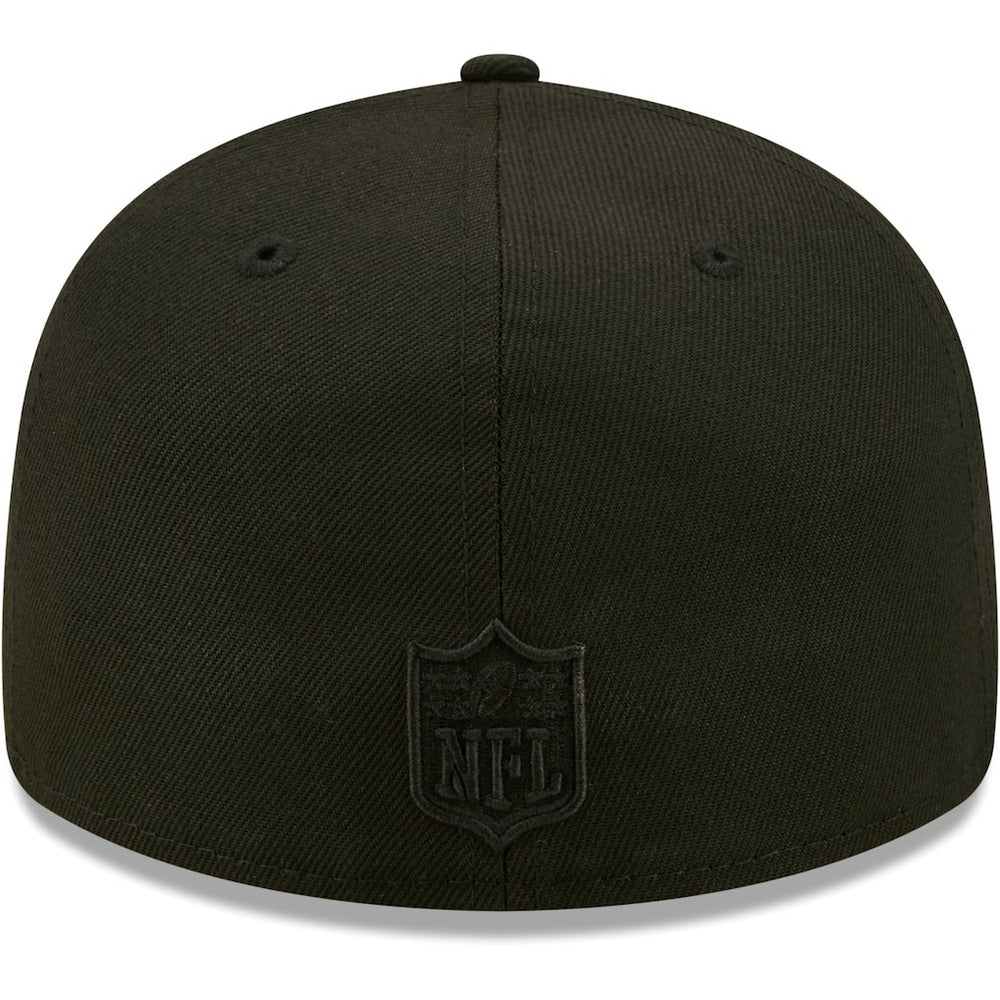 Jacksonville Jaguars New Era Black on Black Low Profile 59FIFTY II Fitted Hat - Black - NFL