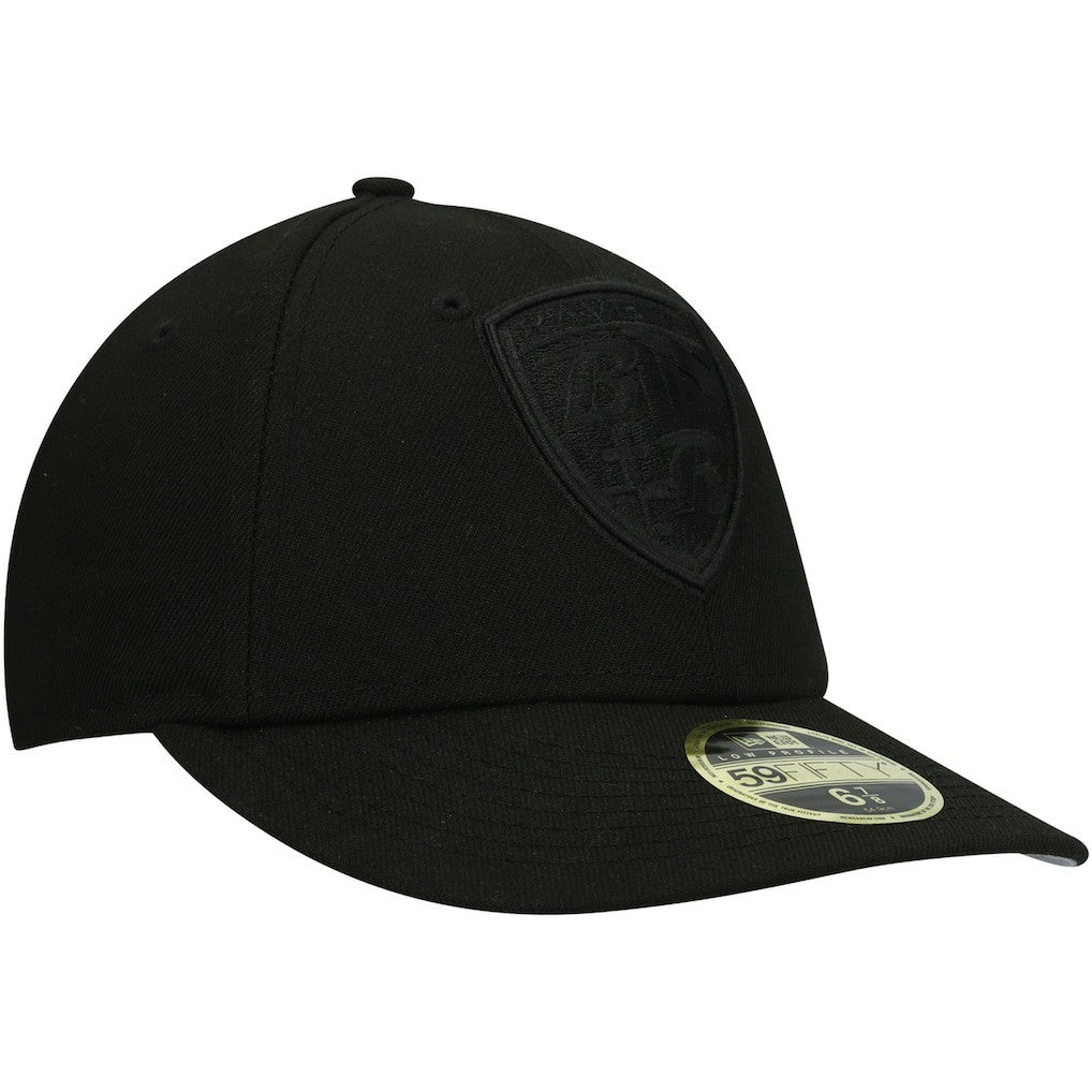 Baltimore Ravens New Era Black on Black Low Profile 59FIFTY II Fitted Hat - Black - NFL