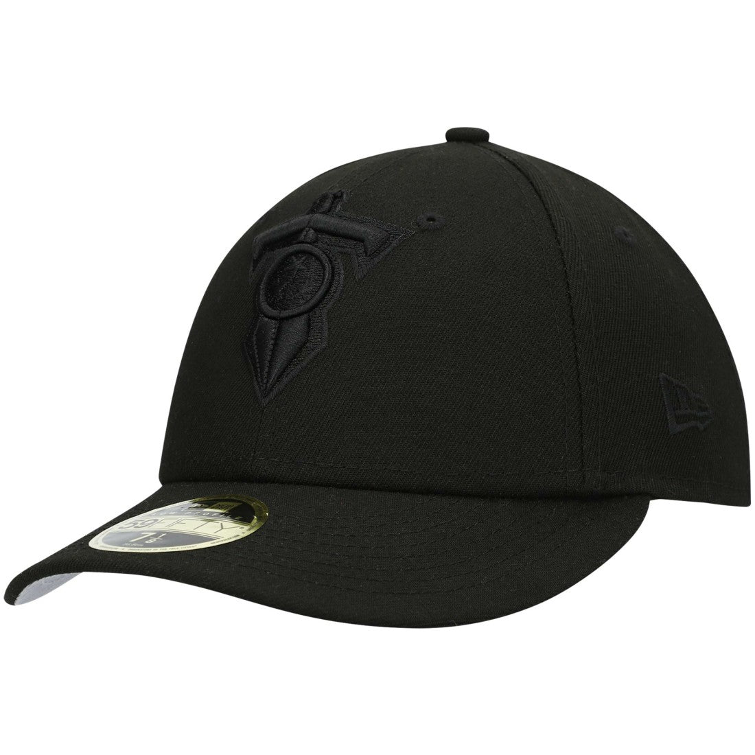 Tennessee Titans New Era Alternate Logo Black on Black Low Profile 59FIFTY II Fitted Hat - Black - NFL