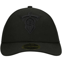 Tennessee Titans New Era Alternate Logo Black on Black Low Profile 59FIFTY II Fitted Hat - Black - NFL