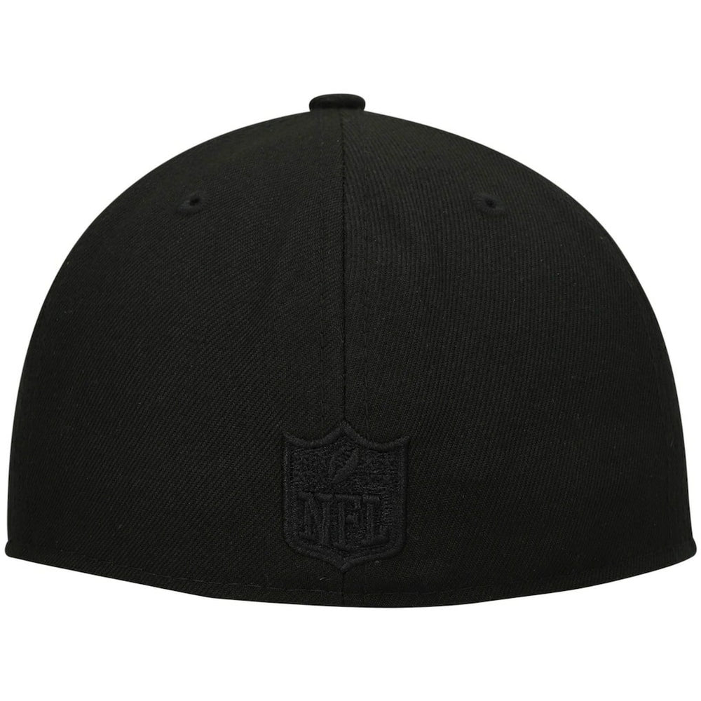 New Orleans Saints New Era Historic Logo Black on Black Low Profile 59FIFTY II Fitted Hat - Black - NFL