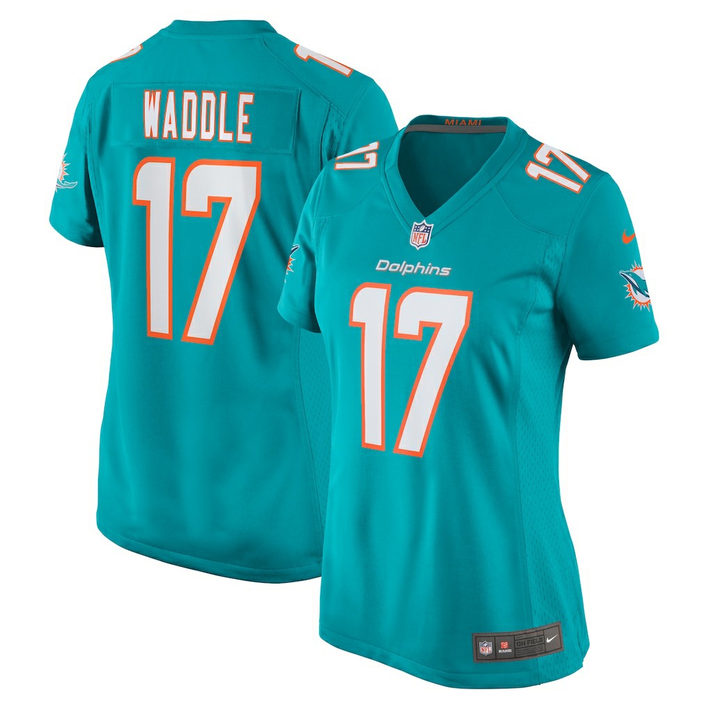 Jaylen Waddle Miami Dolphins Women's Game Player Jersey - Aqua - Nike