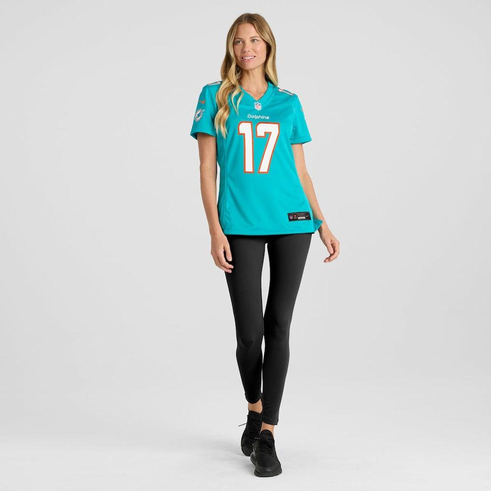 Jaylen Waddle Miami Dolphins Women's Game Player Jersey - Aqua - Nike