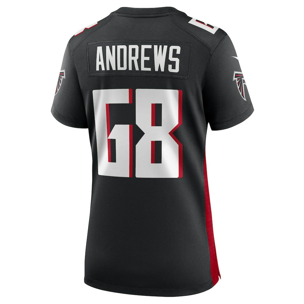 Josh Andrews Atlanta Falcons Women's Game Player Jersey - Black - Nike