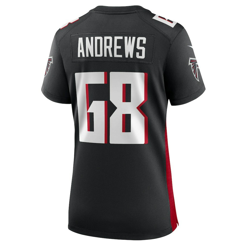 Josh Andrews Atlanta Falcons Women's Game Player Jersey - Black - Nike