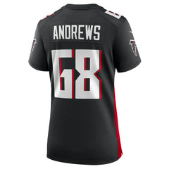 Josh Andrews Atlanta Falcons Women's Game Player Jersey - Black - Nike