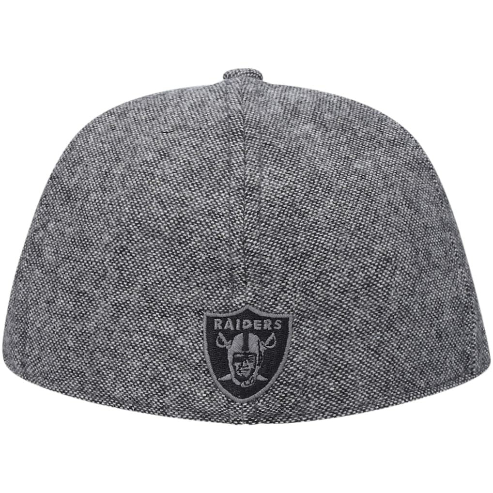 Las Vegas Raiders New Era Peaky Duckbill Fitted Hat - Gray - NFL