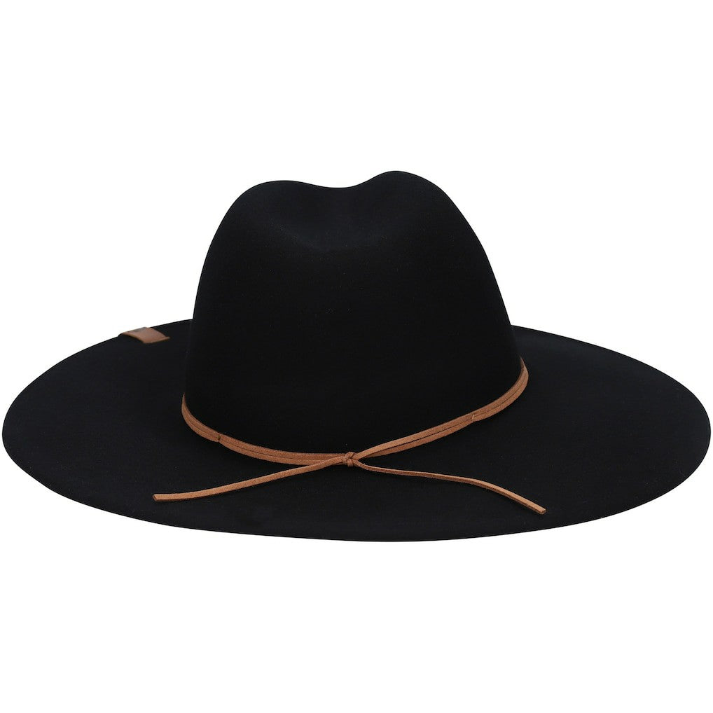 Seattle Seahawks New Era Women's Willow Wide Brim Fedora - Black - NFL
