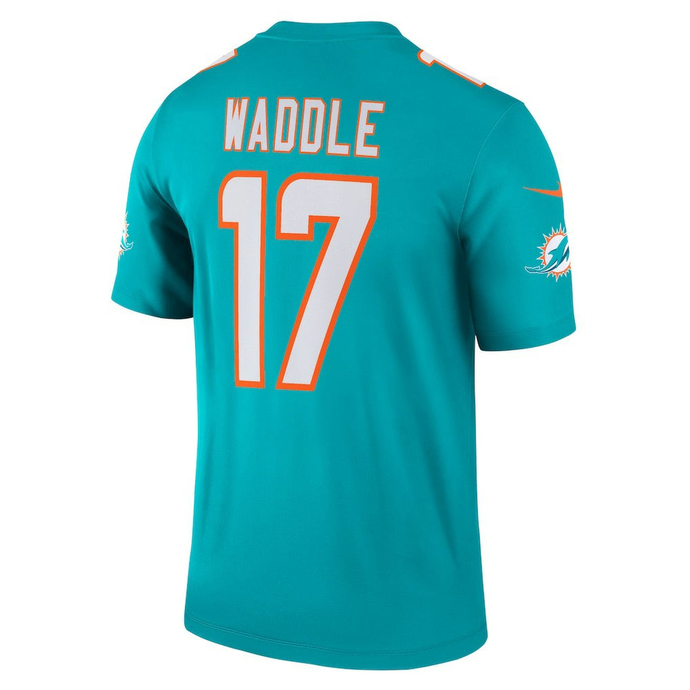 Jaylen Waddle Miami Dolphins Legend Player Performance Top - Aqua - Nike