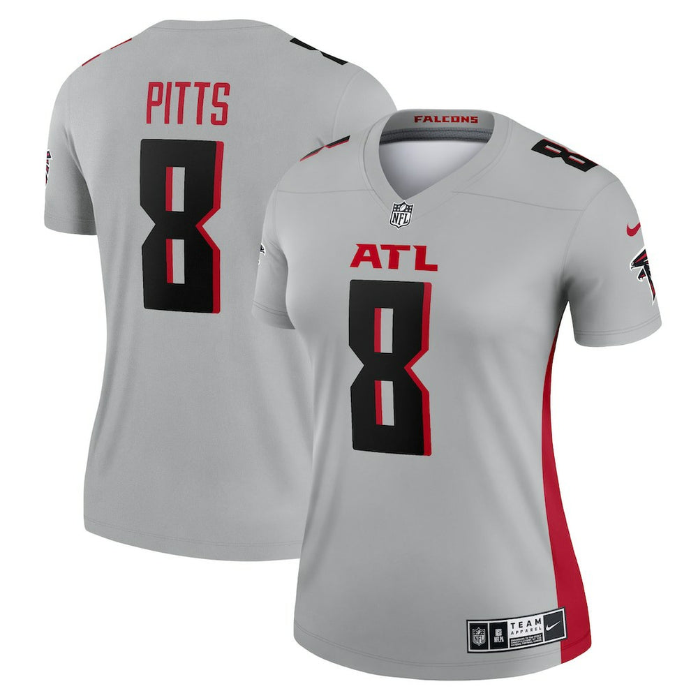 Kyle Pitts Sr. Atlanta Falcons Women's Inverted Legend Player Performance Top - Gray - Nike