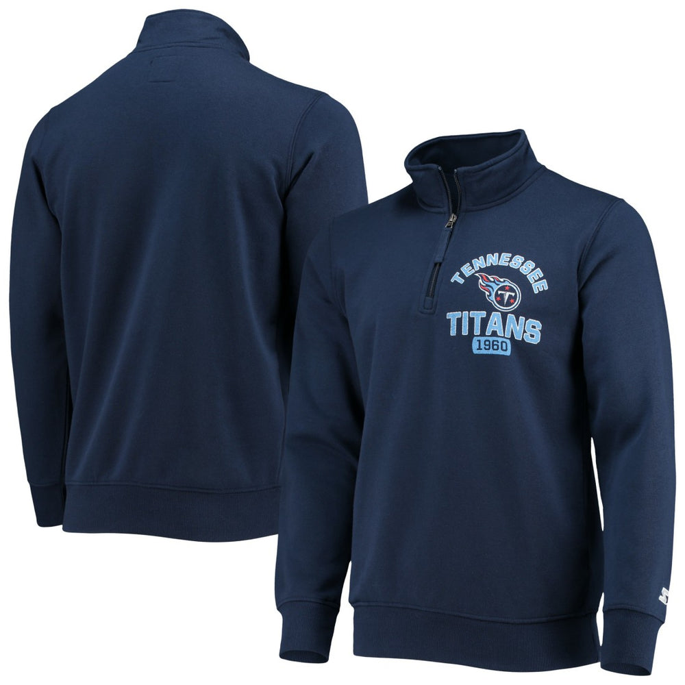 Tennessee Titans Starter Heisman Quarter-Zip Jacket - Navy - NFL
