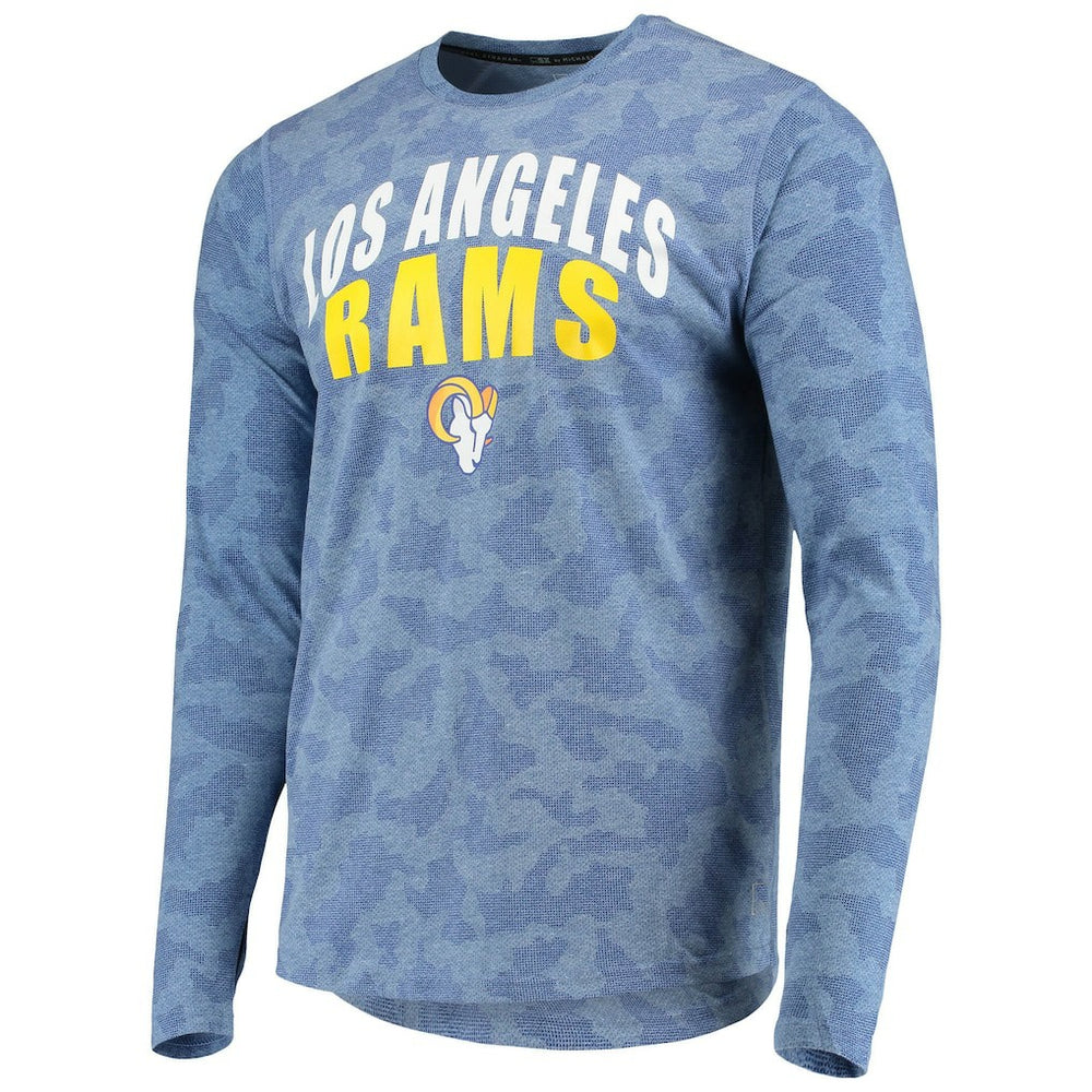 Los Angeles Rams MSX by Michael Strahan Camo Performance Long Sleeve T-Shirt - Royal - NFL