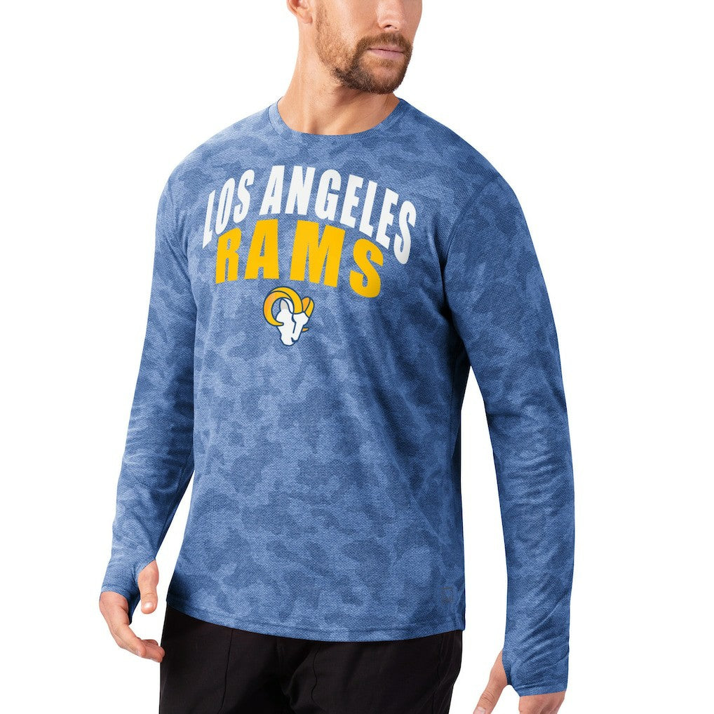 Los Angeles Rams MSX by Michael Strahan Camo Performance Long Sleeve T-Shirt - Royal - NFL