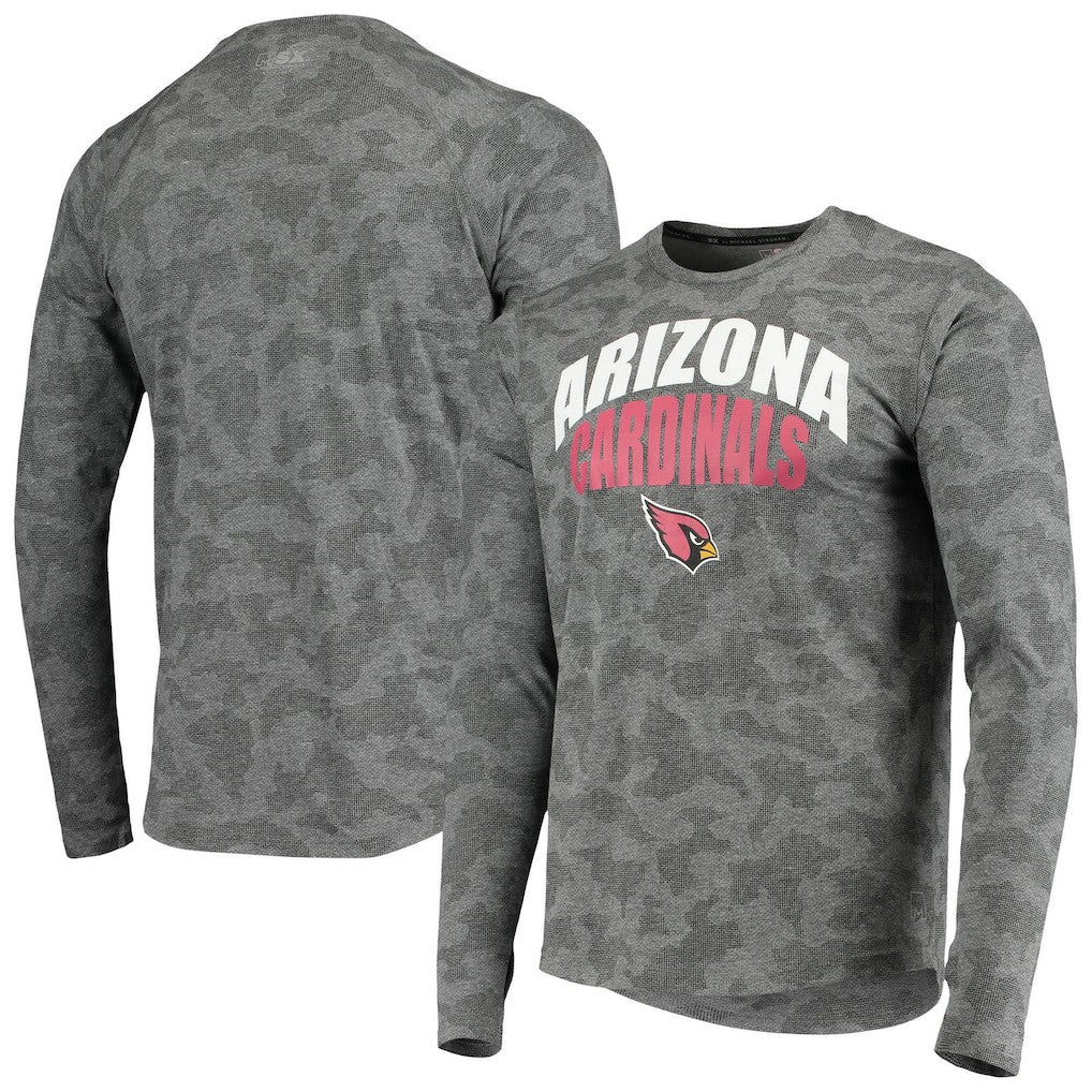 Arizona Cardinals MSX by Michael Strahan Camo Performance Long Sleeve T-Shirt - Black - NFL