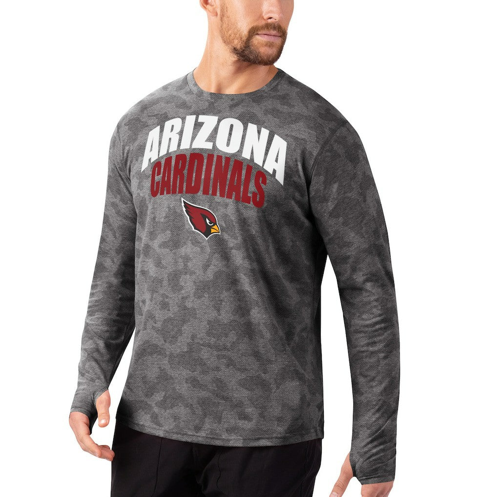 Arizona Cardinals MSX by Michael Strahan Camo Performance Long Sleeve T-Shirt - Black - NFL