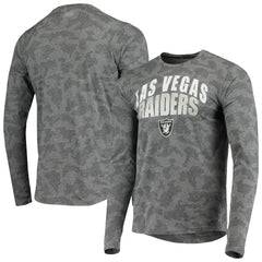 Las Vegas Raiders MSX by Michael Strahan Camo Performance Long Sleeve T-Shirt - Black - NFL