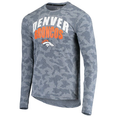 Denver Broncos MSX by Michael Strahan Camo Performance Long Sleeve T-Shirt - Navy - NFL