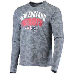 New England Patriots MSX by Michael Strahan Camo Performance Long Sleeve T-Shirt - Navy - NFL